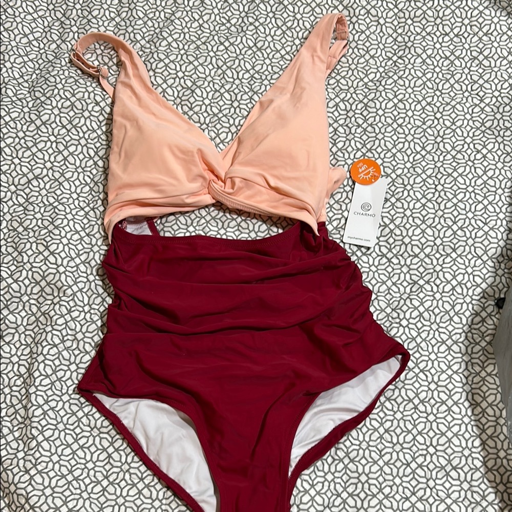 🔥 Charmo Two-Tone Swimsuit